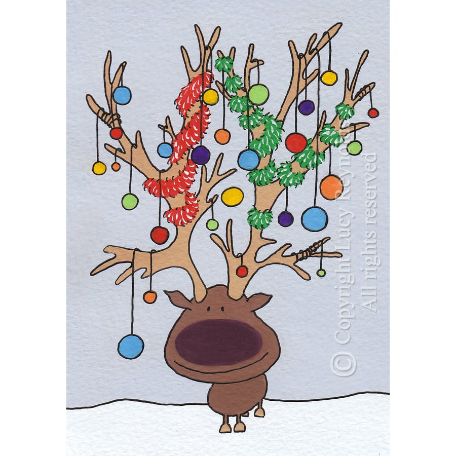 Antlers Christmas Card