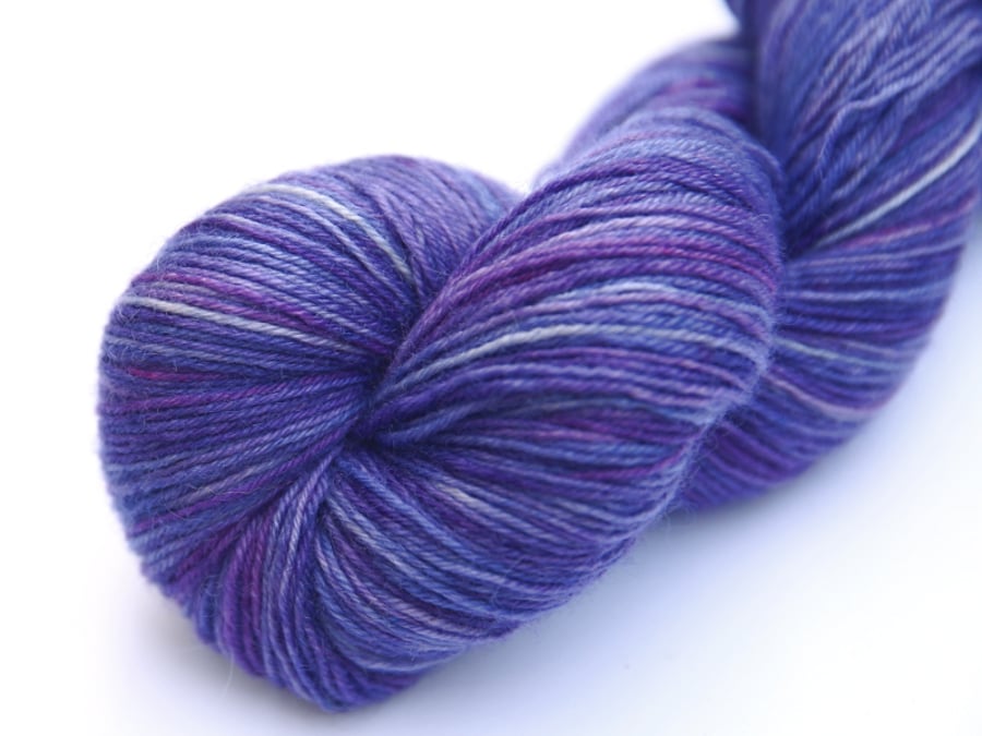 SALE: Woodland Bluebells - Superwash Bluefaced Leicester 4-ply yarn