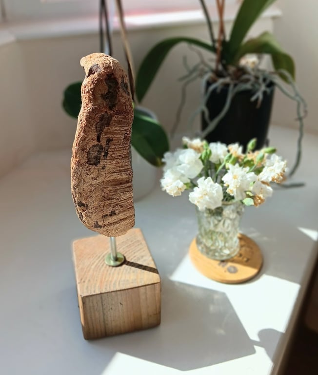 Handmade Driftwood Sculpture  Modern Abstract Original Coastal Art
