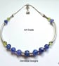 AA Tanzanite & Peridot Bangle Style Sterling Silver Bracelet  - Image 4