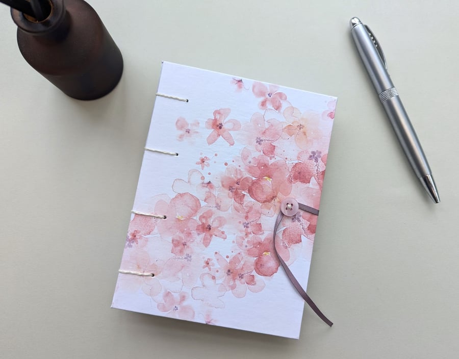 Handbound notebook, handmade notebook, coptic binding