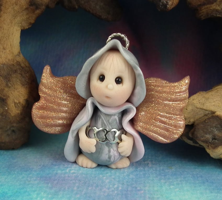 Christmas Flurrier Gnome 'Arial' Season's Herald OOAK Sculpt by Ann Galvin