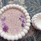 Handmade trinket Tray with Tea Light Candle Holder