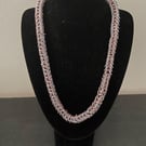 Copper & Steel Box Weave Chainmail Necklace 