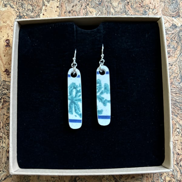 Handmade Drop Earrings, One of a Kind, Unique, Eco Friendly Gifts.