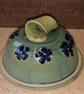 Charming stoneware cheese or...lidded dishes - Image 9