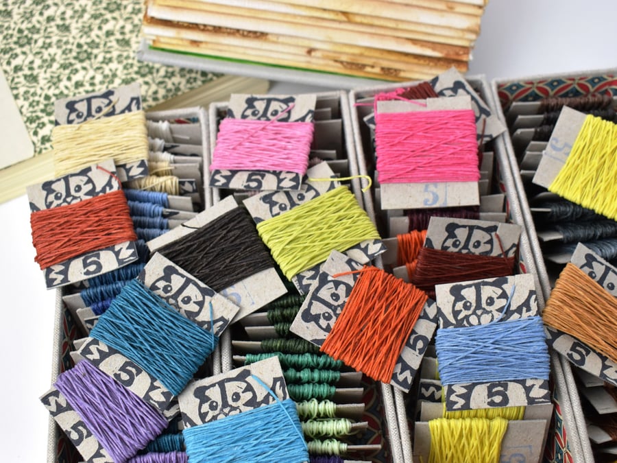 50m of Crawford's 4-ply Waxed Linen Thread, waxed bookbinding cord