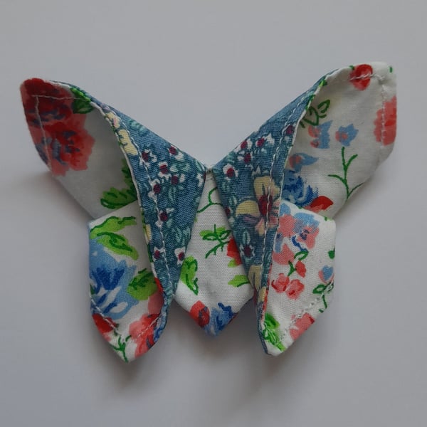 Floral Origami Butterfly Hair Clip