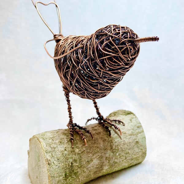 Copper Wire Robin Sculpture - Folksy