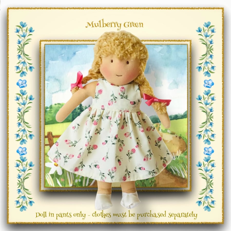 Doll - Rosie Robertson -  a handcrafted Mulberry Green doll