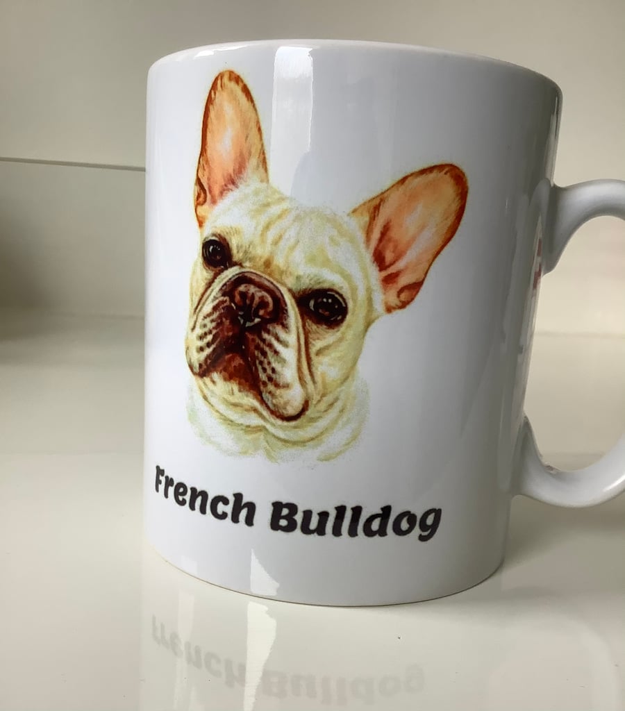 French Bulldog Design  Mug ,coffee mug ,dog design. Free P&P