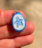 Cute Starfish Handpainted Air Dry Clay Pendant Charm