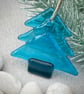 Glass Christmas Tree - short - turquoise - Image 2