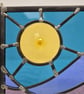 Stormy sky and ocean stained glass leaded panel - Image 7