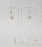 sterling silver hoop and wire earrings - jewellery handcrafted in South London - Image 4