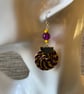 Spiral Satin Cord Earrings - Image 2