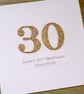 SALE Perfectly Imperfect - Half price handmade 30th birthday card - personalised - Image 1