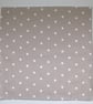 Napkin Beige Brown and White Polka Dot 14" Serviette Washable Cotton Cloth - Image 3