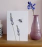 Set of five Flower and Bee Greetings cards - Image 6