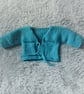 Hand Knitted Baby Jacket, Unisex Baby Cardigan, Tie-Front Baby Cardy, 0-3 Months - Image 7
