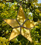 Stained Glass 5-point Star - Butter-yellow - Image 1