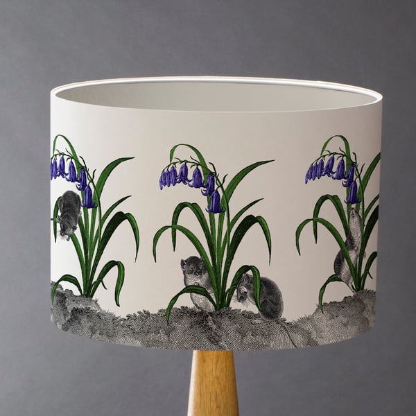 Mice in Bluebells Lampshade
