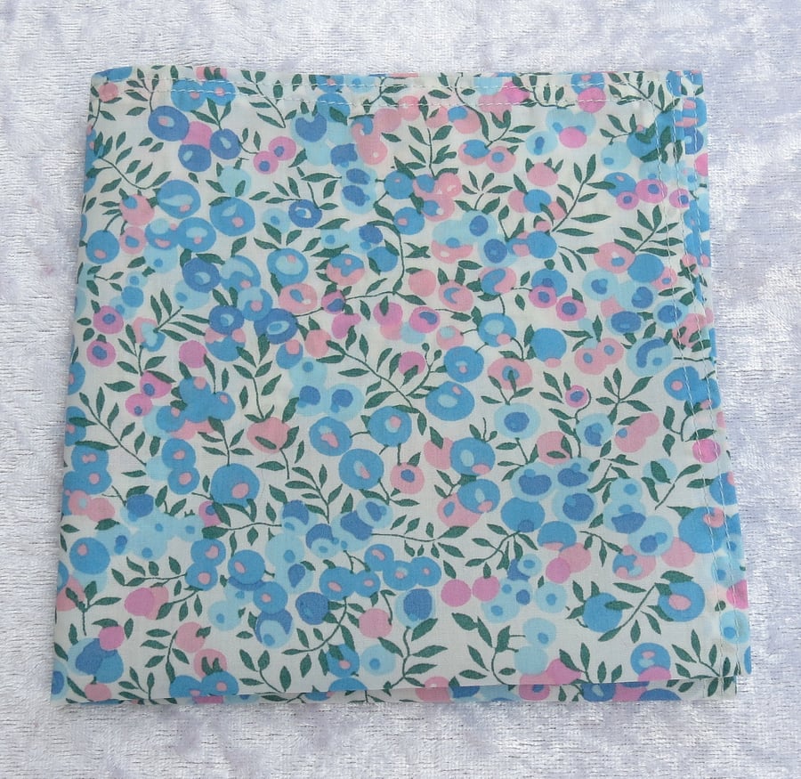 Liberty Tana Lawn handkerchief, floral, cotton lawn handkerchief