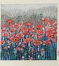 Miniature landscape painting - A patch of red poppies - Image 9