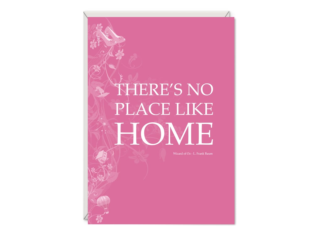 Wizard of Oz Literary Greetings Card - No Place Like Home