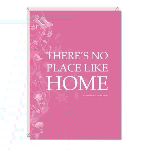 Wizard of Oz Literary Greetings Card - No Place Like Home