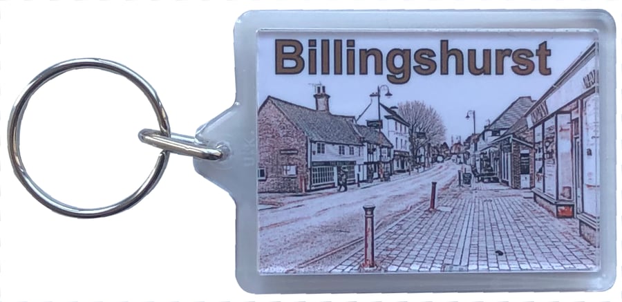 Billingshurst Village - Keyring - Sussex Souvenir