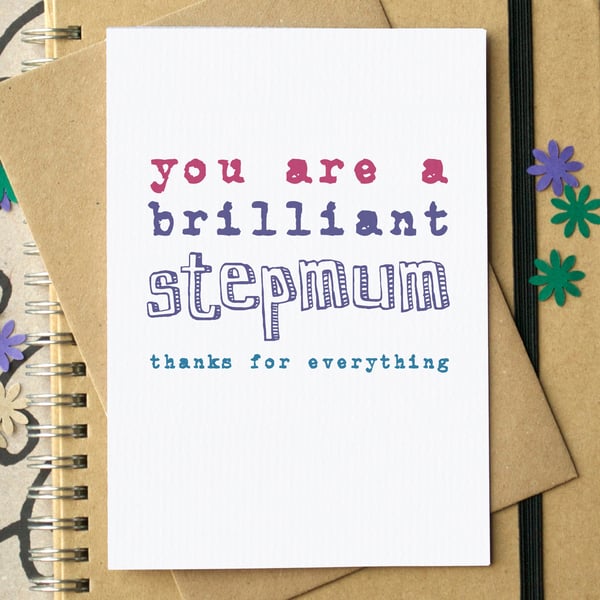 Brilliant Stepmum Mother's Day Card