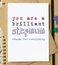 Brilliant Stepmum Mother's Day Card - Image 1