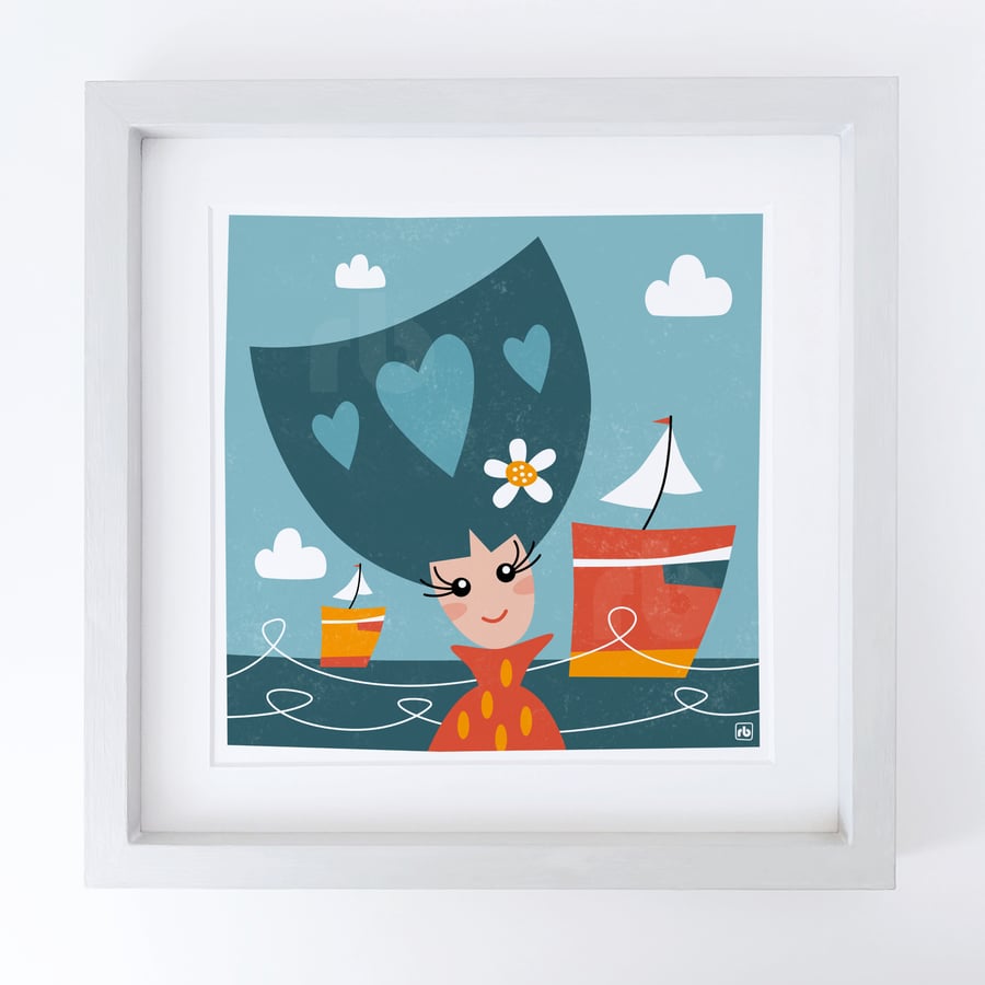 Watching The Races, Giclee print, perfectly imperfect