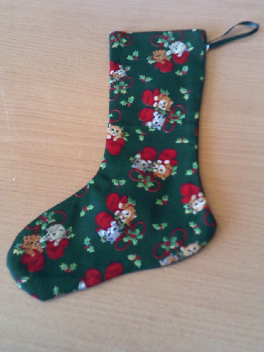 Kittens in Mittens 7.5 inch stocking