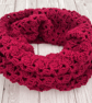 Red Infinity Scarf - Handmade Crochet - Practical Christmas Gifts for her - Image 5