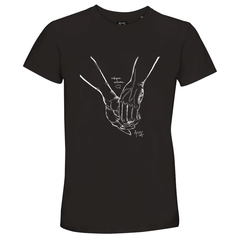 Refugees Welcome - Recycled blend Unisex Crewneck T-shirt