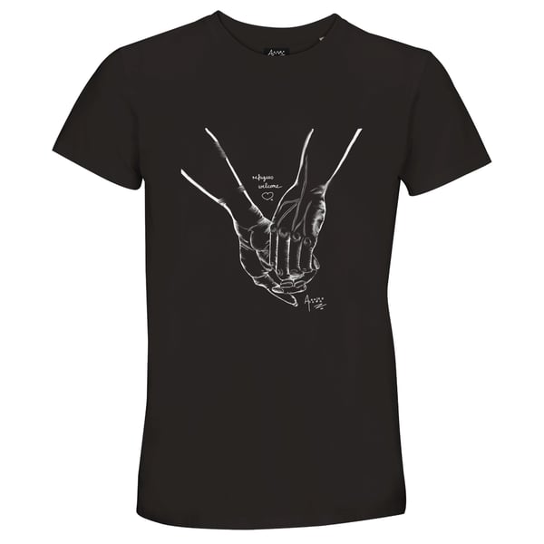 Refugees Welcome - Recycled blend Unisex Crewneck T-shirt