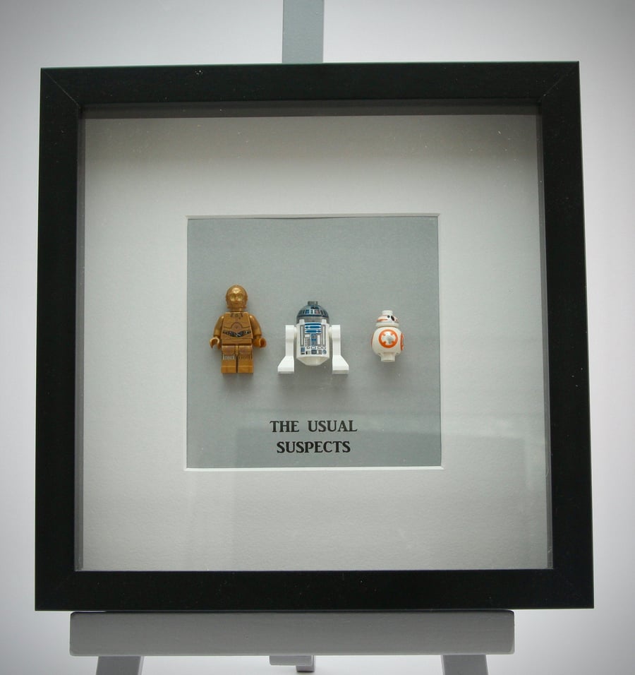  R2D2, C-3PO and BB8 mini Figure frame