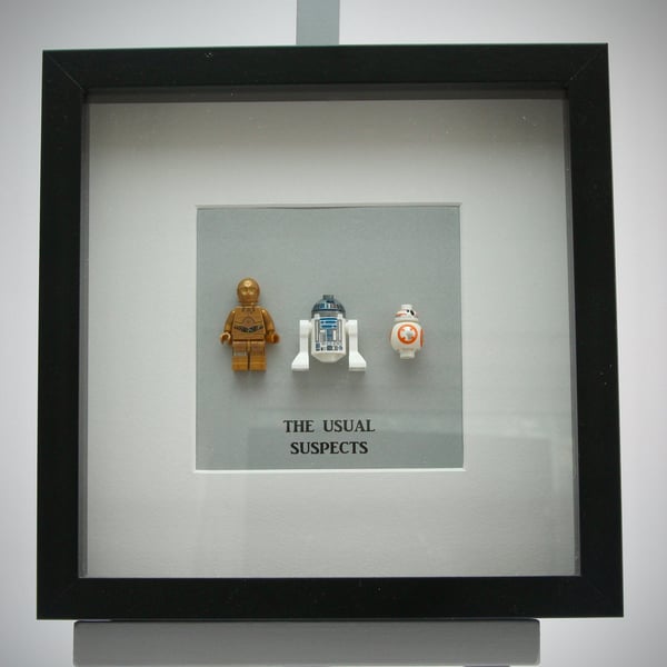  R2D2, C-3PO and BB8 mini Figure frame