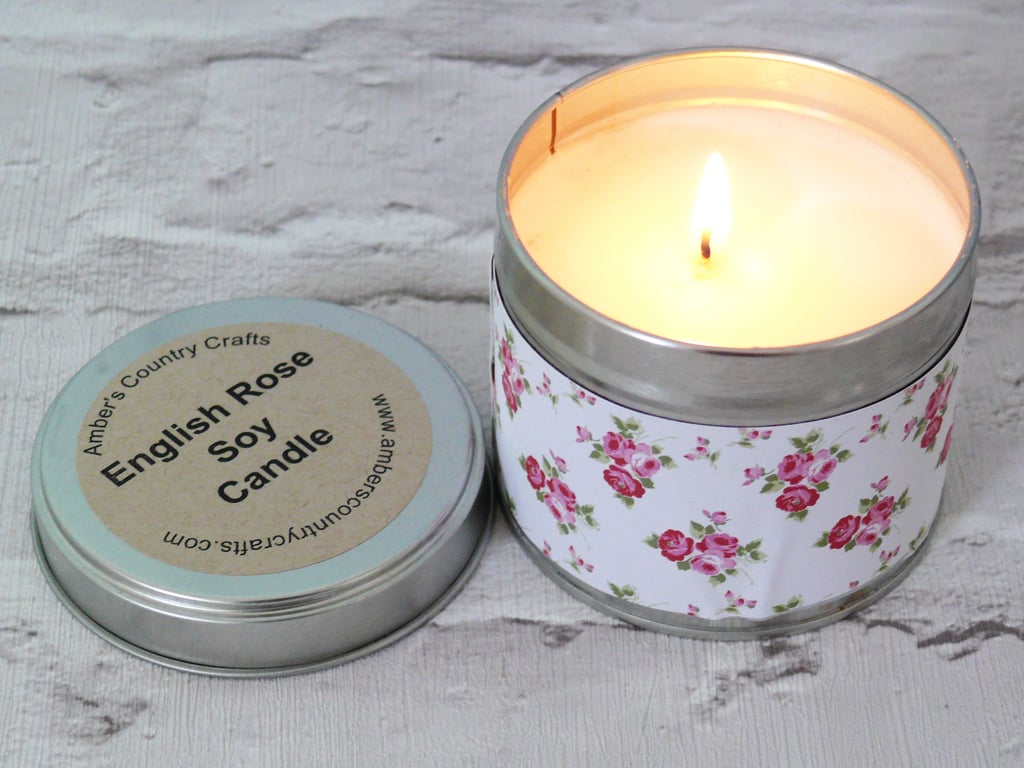 English Rose Candle