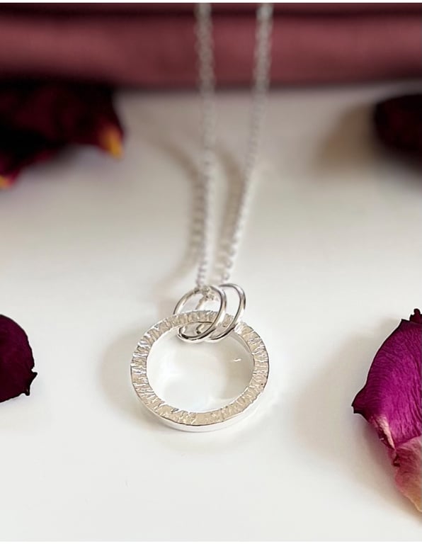 Sterling silver heavy Circe pendant. 