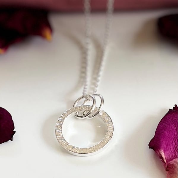 Sterling silver heavy Circe pendant. 