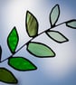 Stained Glass Leaf Suncatcher - Image 1