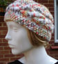 Hand Knitted Chunky Yarn Headband With Cable Pattern Multi Coloured (R517) - Image 1