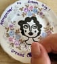 "Dreams can come true" vintage plate up cycled to wall art. - Image 5