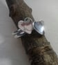 Domed Heart Ring in Sterling Silver, size M - Image 5