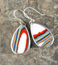Mismatched fordite earrings - Image 3