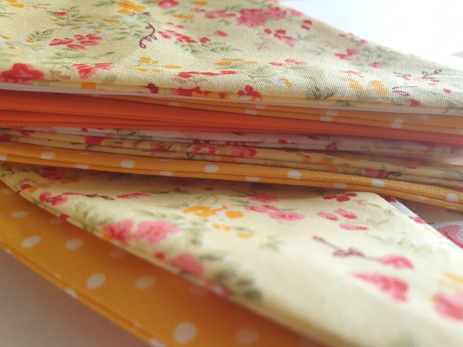 Summer Bunting. Oranges and Lemons.