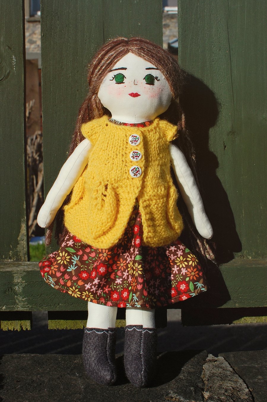 Handmade doll, Rag doll, Cloth doll, Birthday gift, Gift idea, Nursery decor